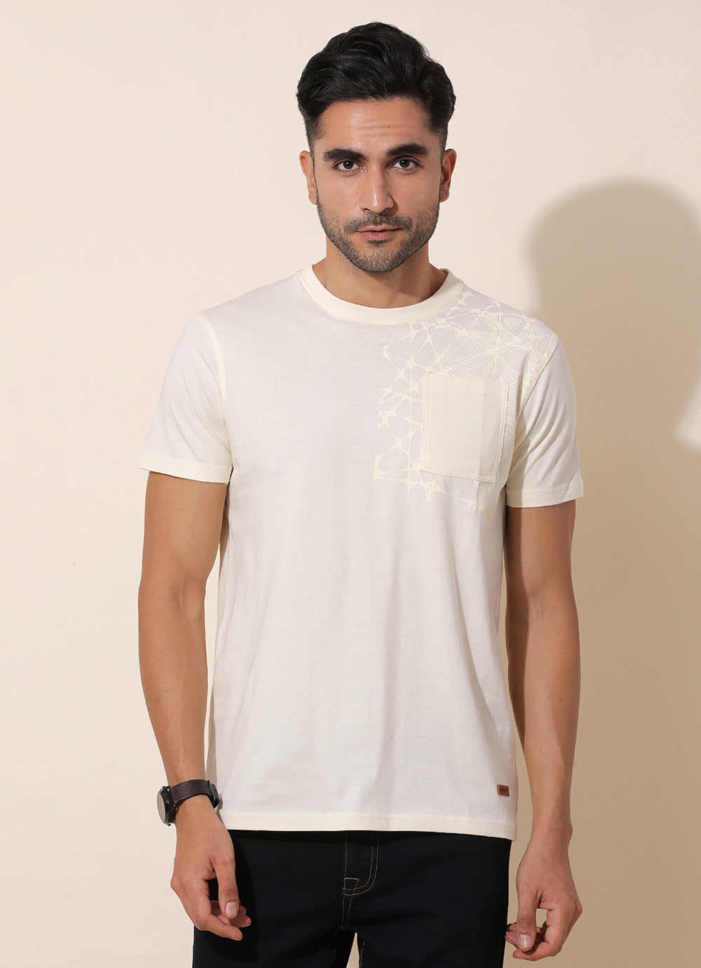 Finch Yellow- Slim Fit Round Neck T-Shirt