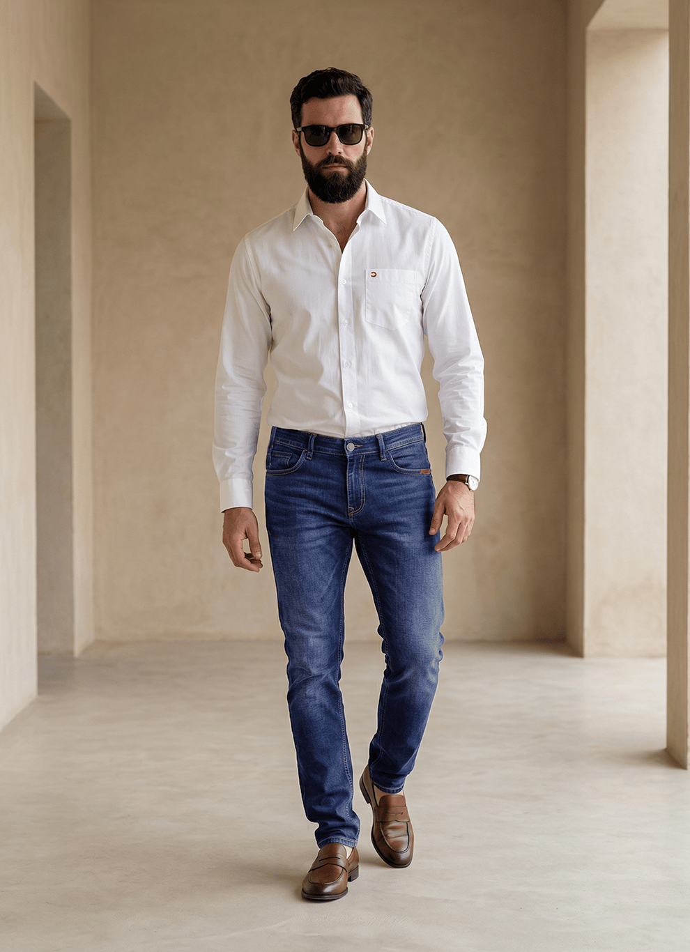 Dark Blue Slim Fit Jeans