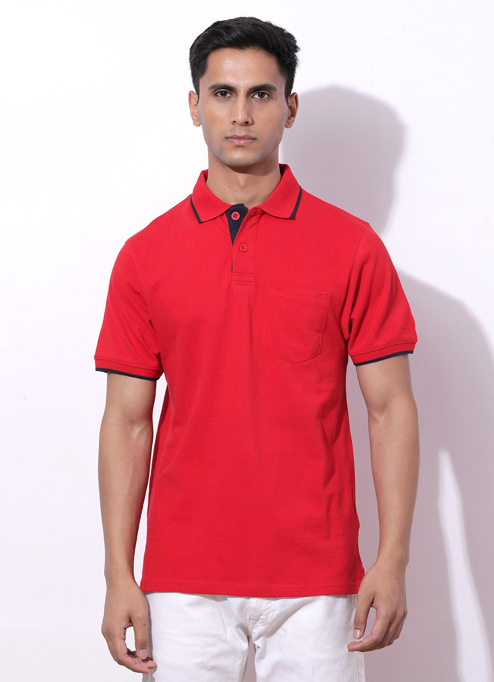 Subtle Red Polo Slim Fit Tshirt