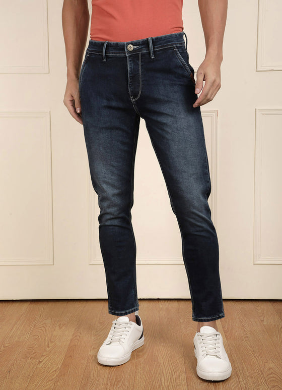 Blue Washed Knitted
