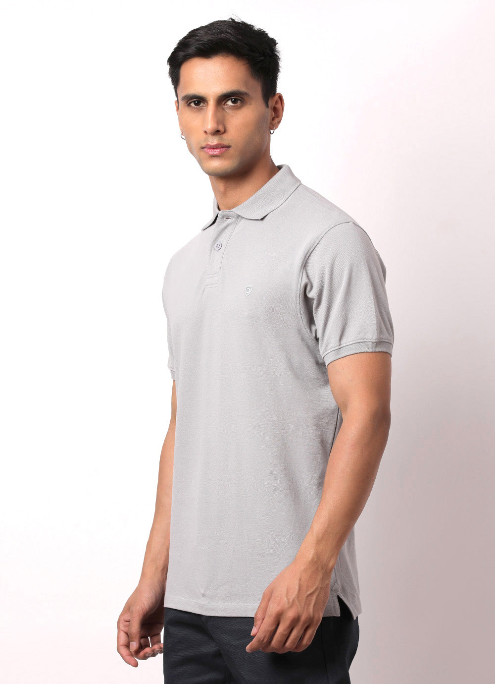 Paroo Grey - Slim Fit Polo T-Shirt