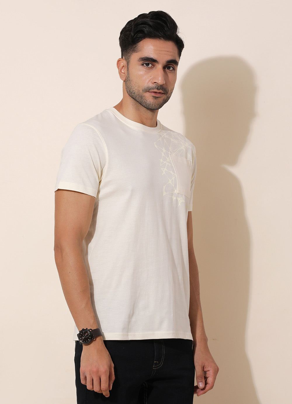 Finch Yellow- Slim Fit Round Neck T-Shirt