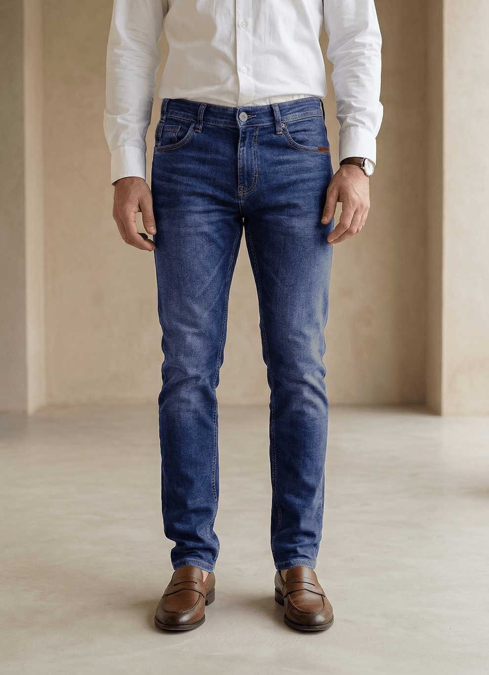 Dark Blue Slim Fit Jeans