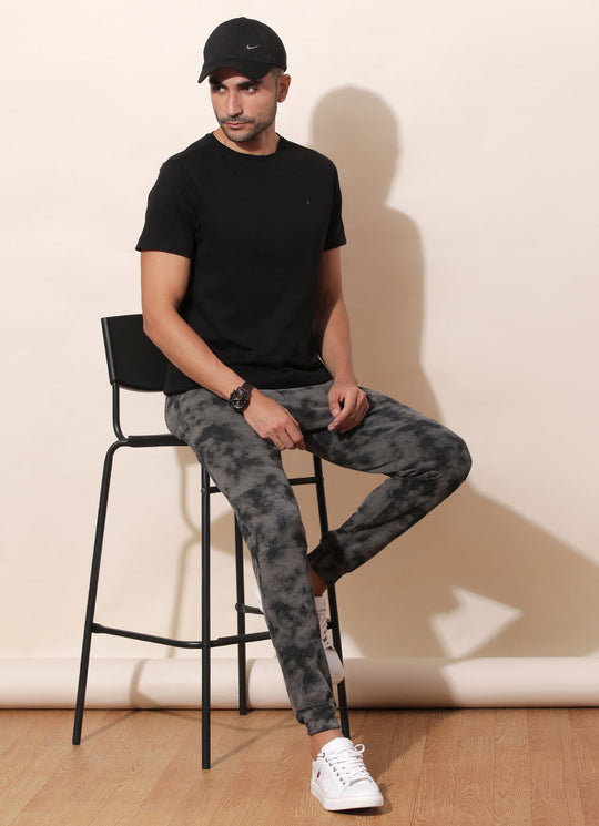 Hortone Black (Cotton Knitted Joggers- Featuring Side Pocket With A Zip And A Stylish Flap For Extra Flair.)