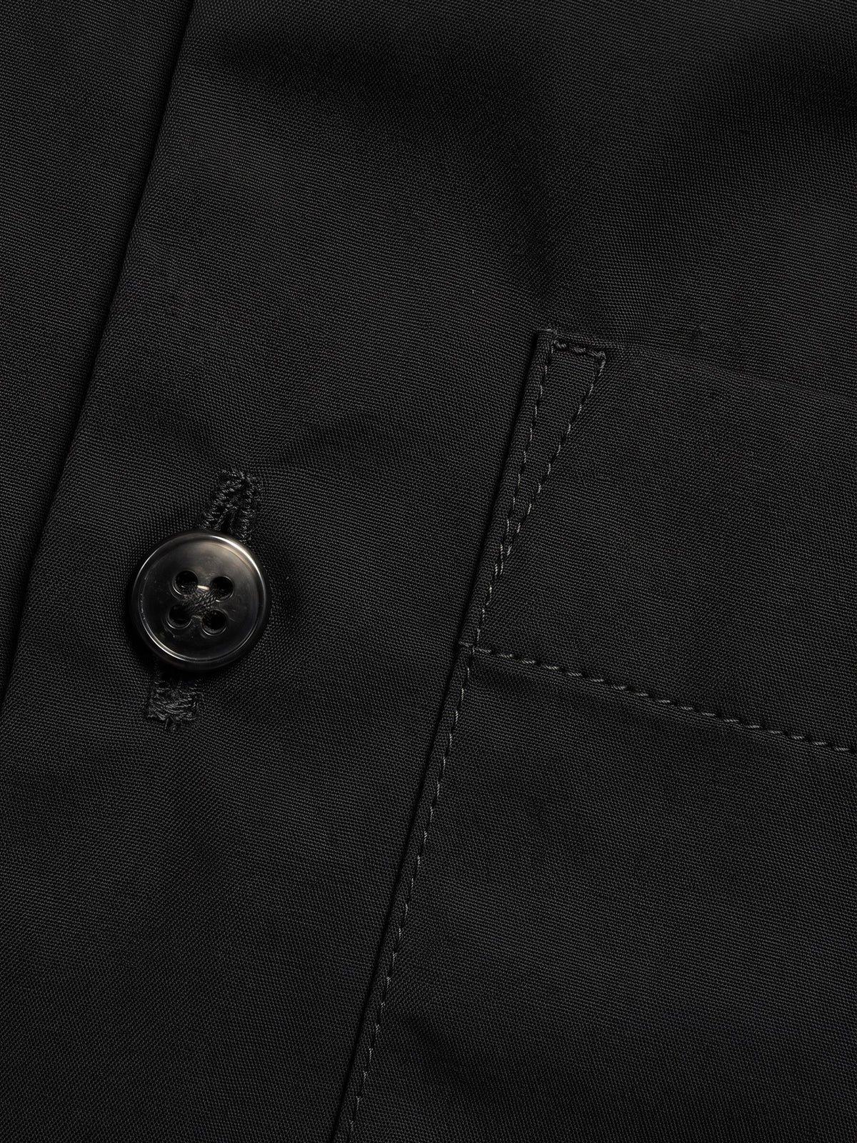 Black Cotton Slim Fit Full Sleeve Shirt