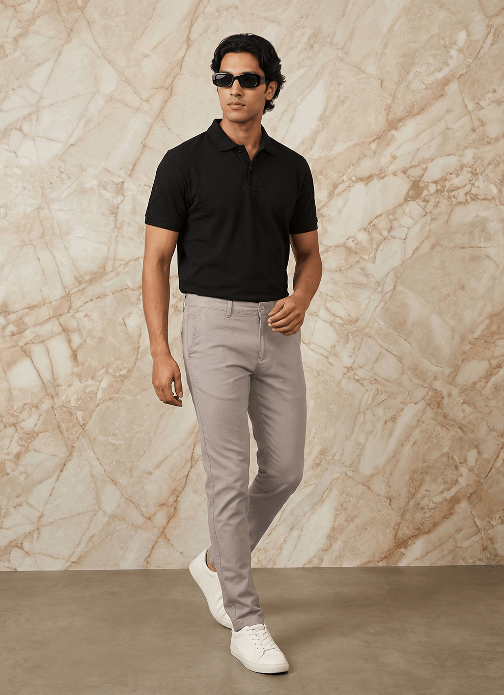 Wood Cotton Slim Fit Trouser