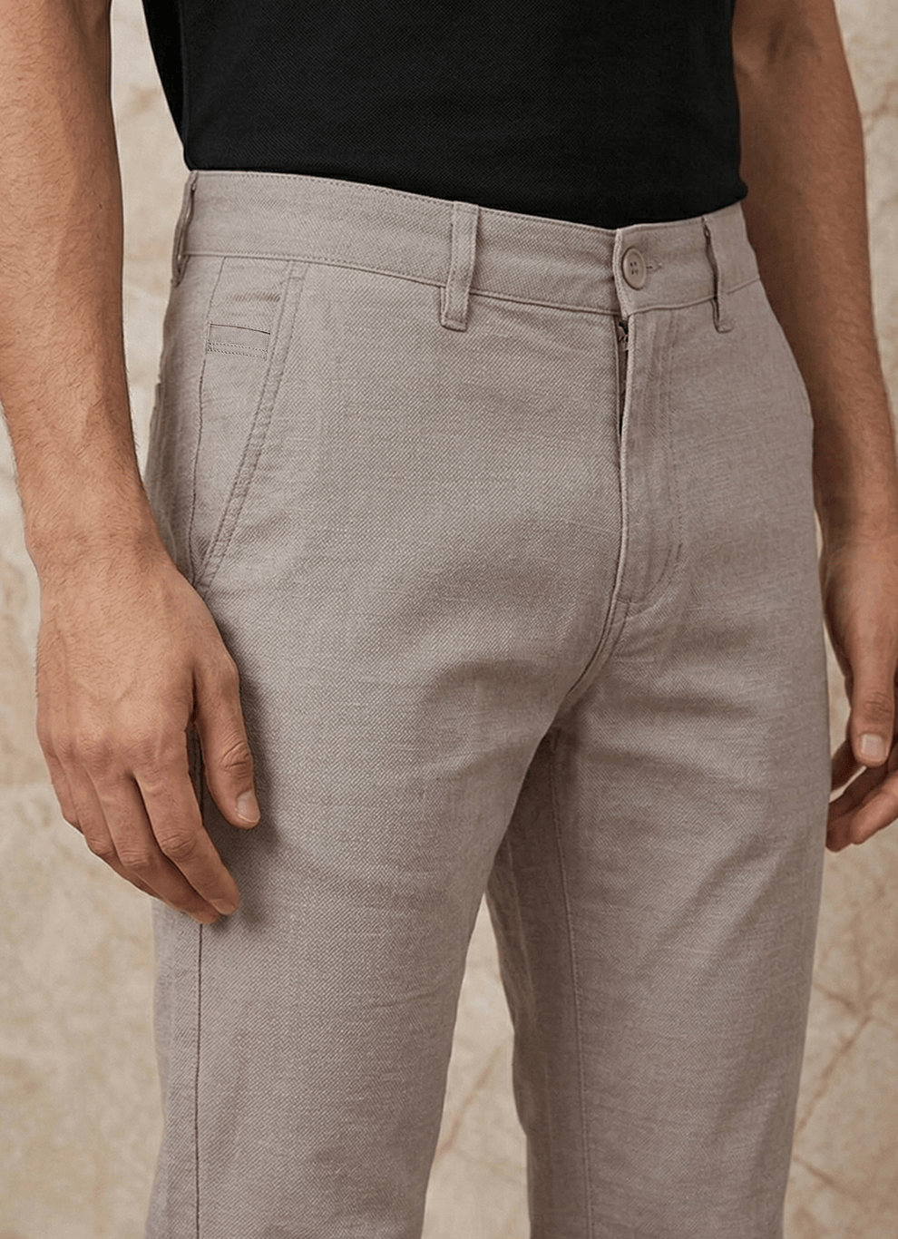 Wood Cotton Slim Fit Trouser
