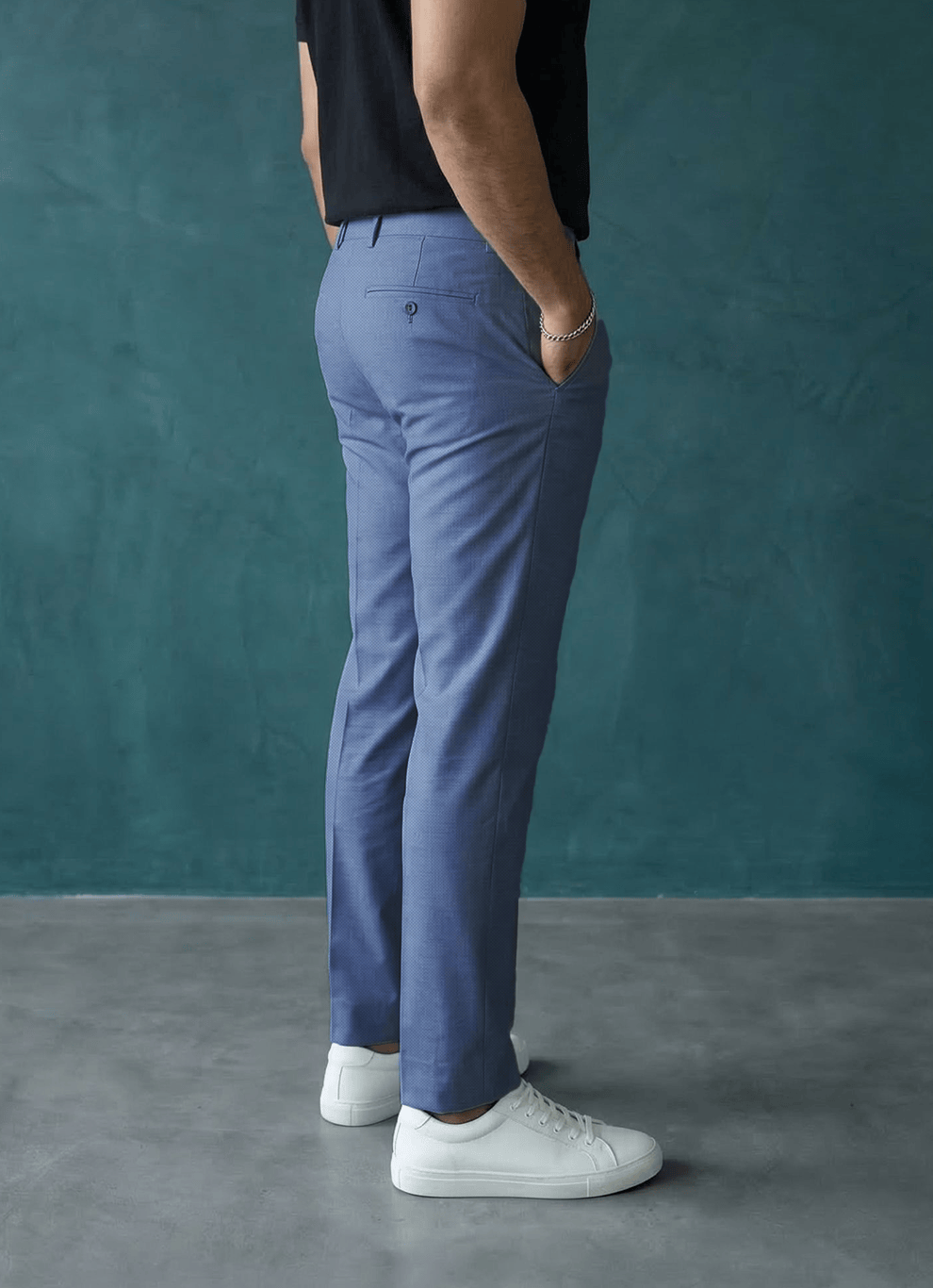 Steel Cotton Slim Fit Trouser