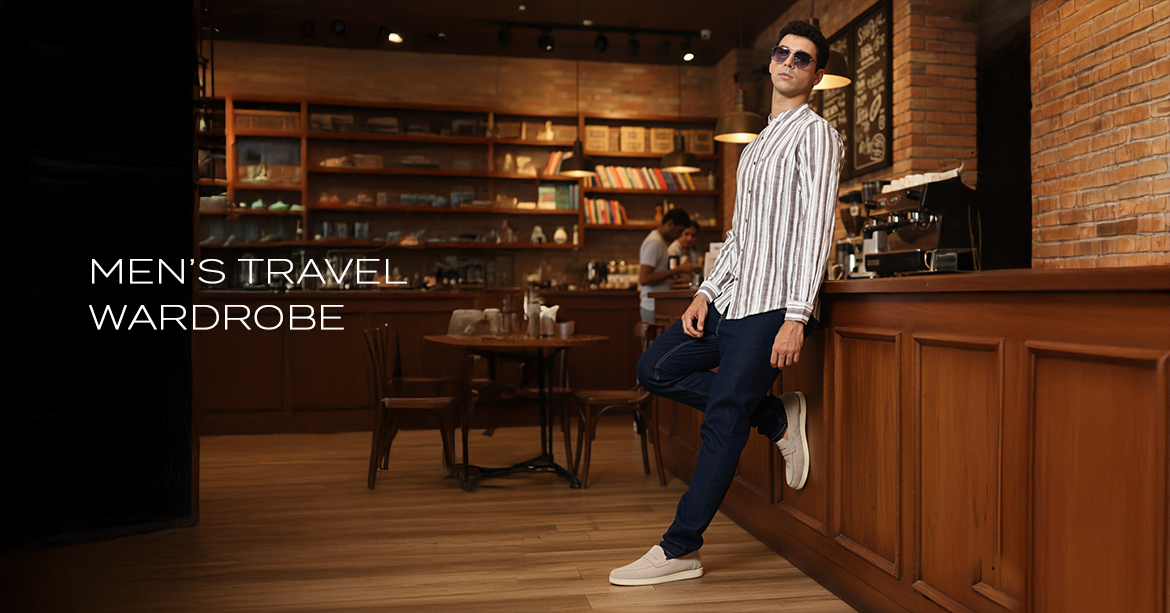 Men’s Travel Wardrobe: Shirts, Jeans, and Jackets to Pack