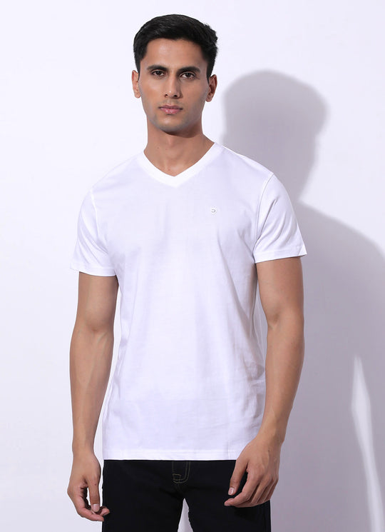 Frosty Whitre V Neck