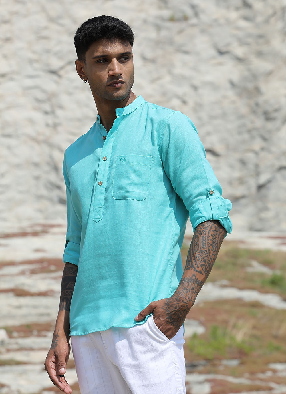 Serene Aqua Kurta