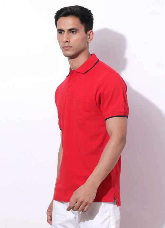 Subtle Red Polo