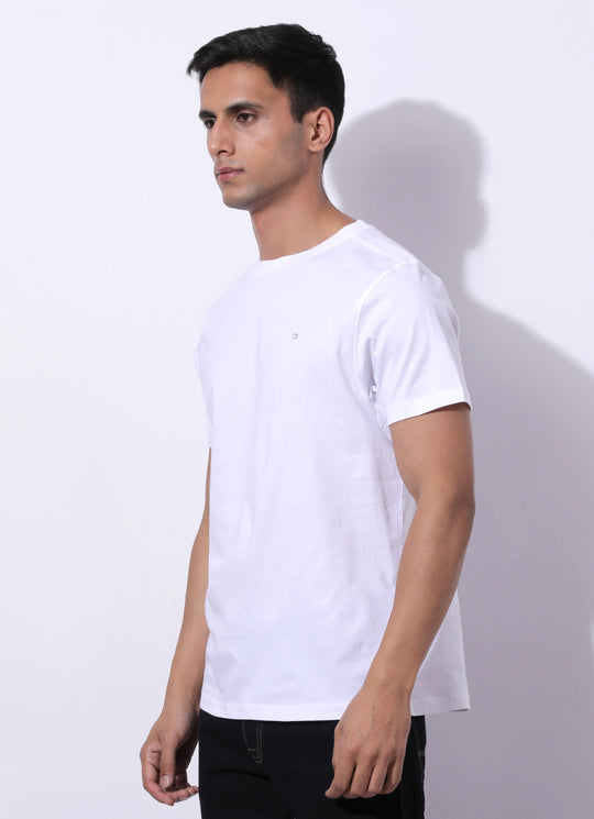 Creamy White Round Neck