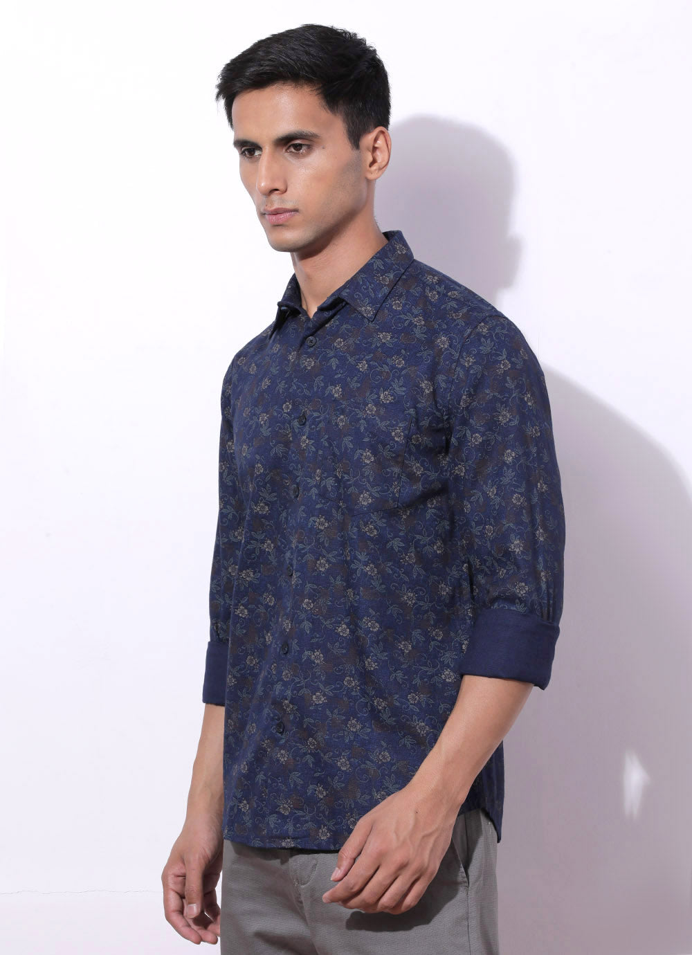 Indigo Printed Shirt