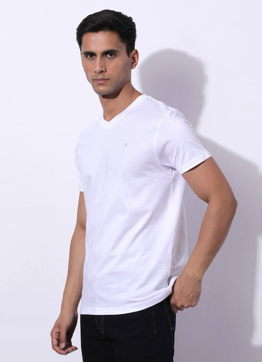 Frosty Whitre V Neck