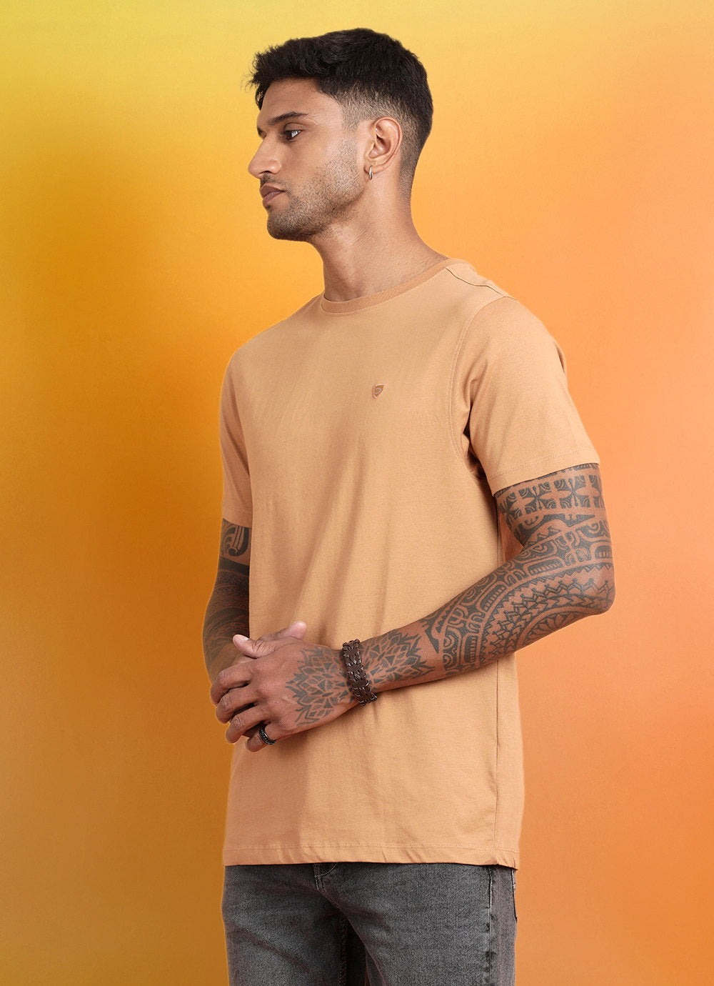 Poppy Yellow Round Neck