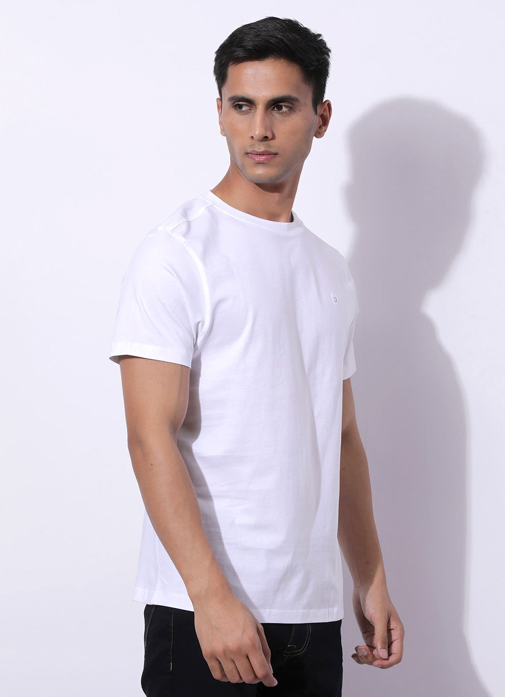 Creamy White Round Neck