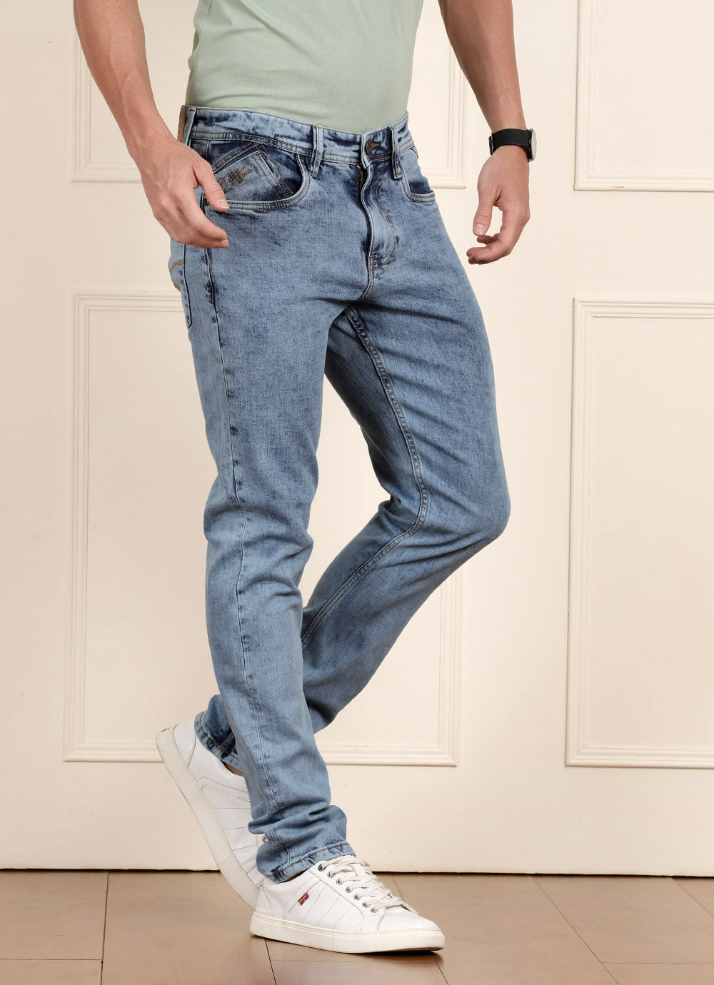 Ice Blue Washed