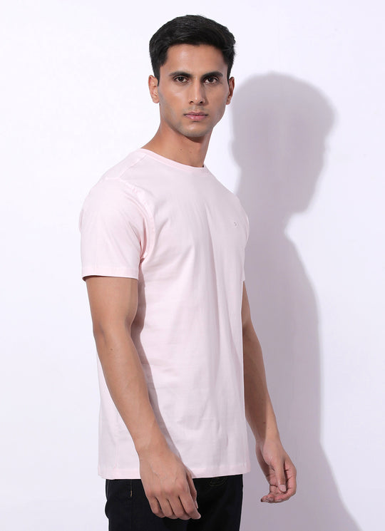 Shell Pink Round Neck