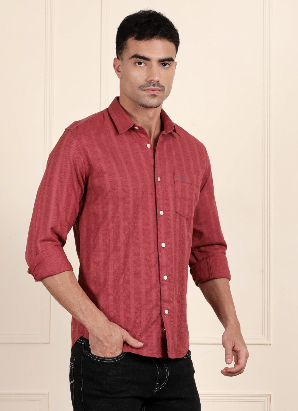 Burgundy Stripes