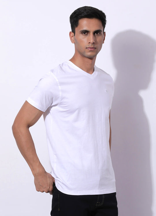 Frosty Whitre V Neck