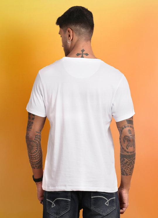 Creamy White Round Neck