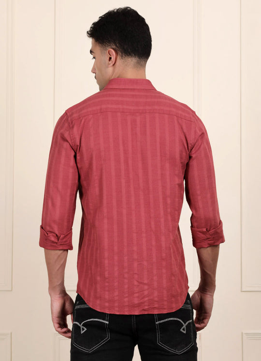 Burgundy Stripes