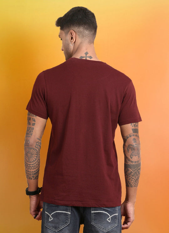 Maroon Round Neck