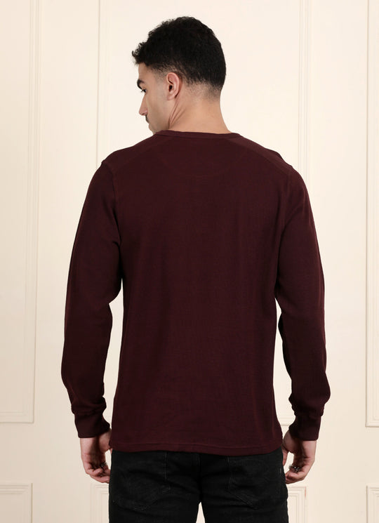Burgundy Henley