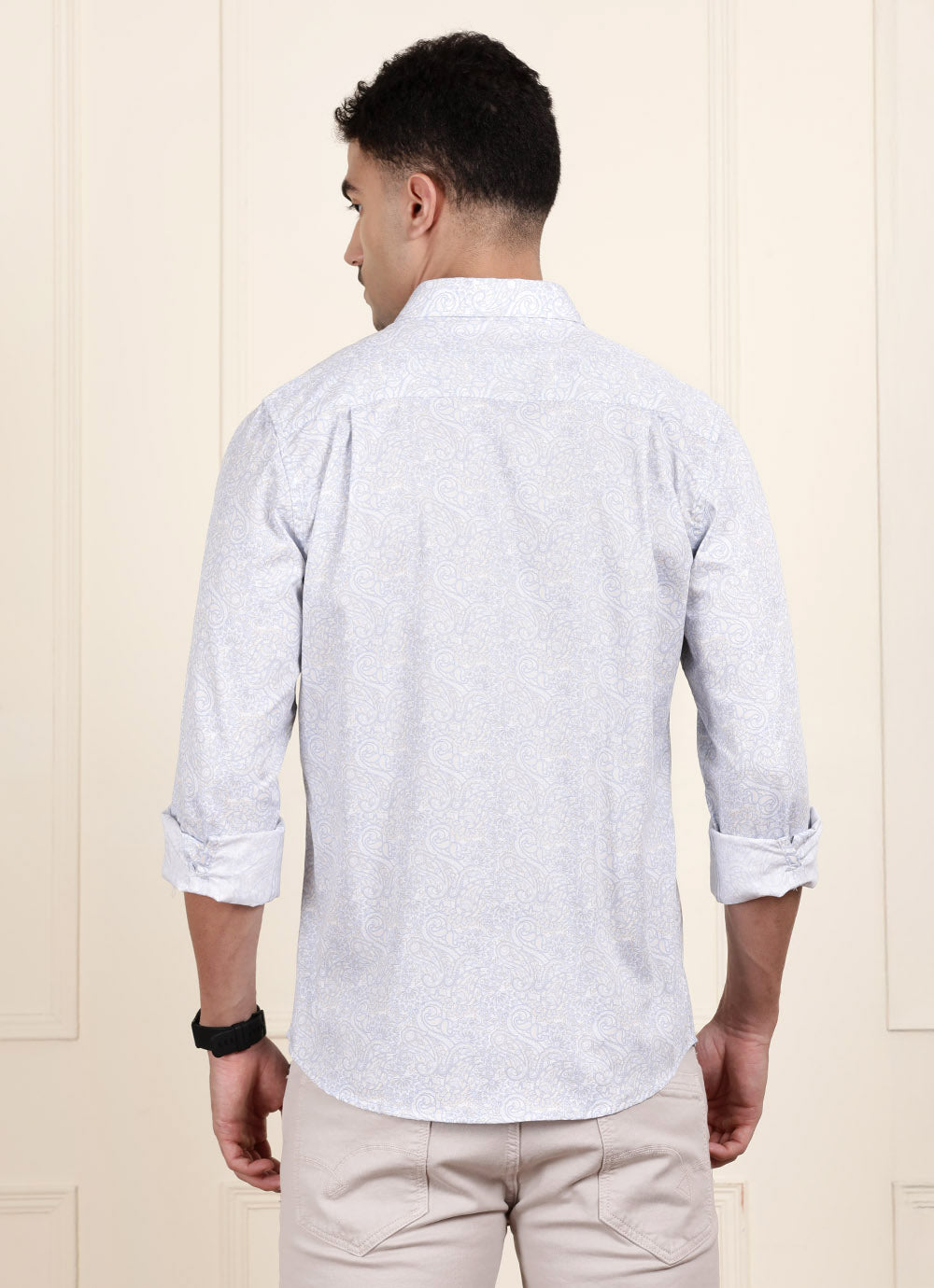 Ice Blue Printed