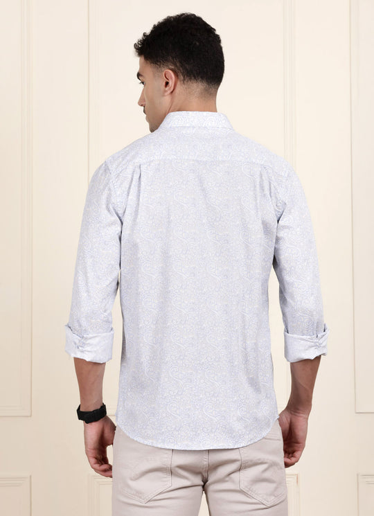 Ice Blue Printed