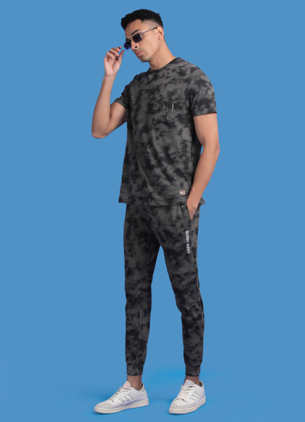 Black Cotton Knitted Jogger with Side pocket with Flap