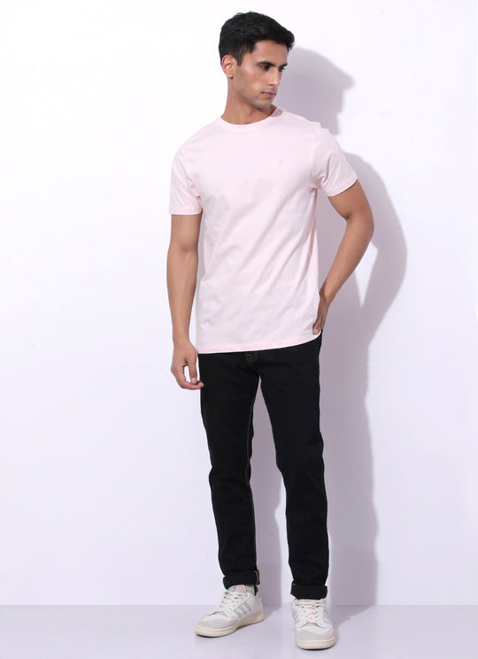 Shell Pink Round Neck