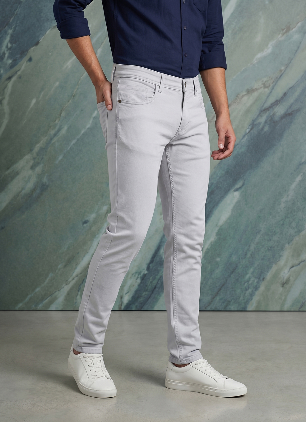 Steel Cotton  Slim Fit Jeans