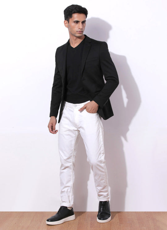 Pica Hudsonia Black -   Slim Fit Knitted Blazer