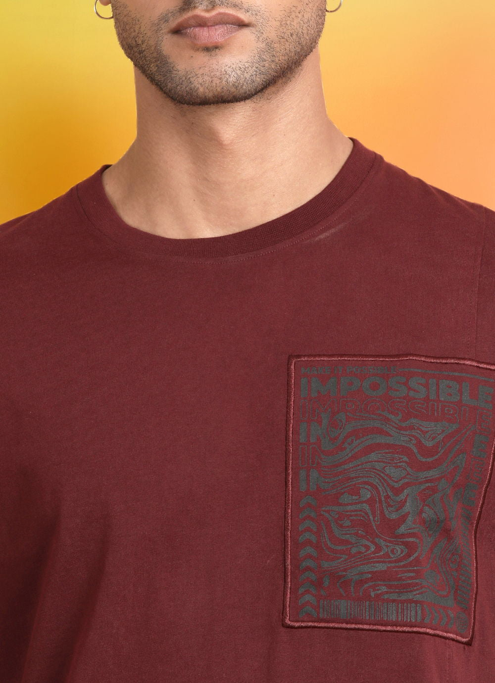 Maroon Round Neck