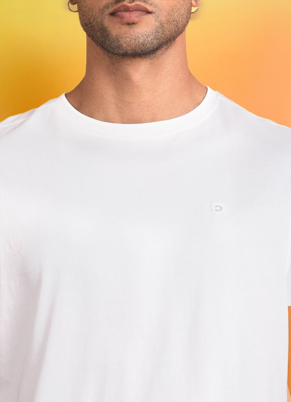 Creamy White Round Neck