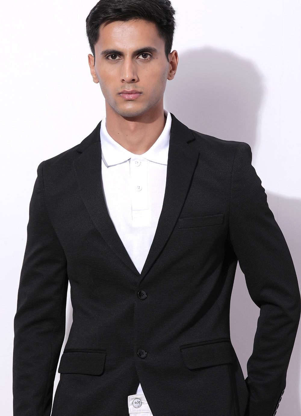 Niger Black- Slim Fit Knitted Blazer