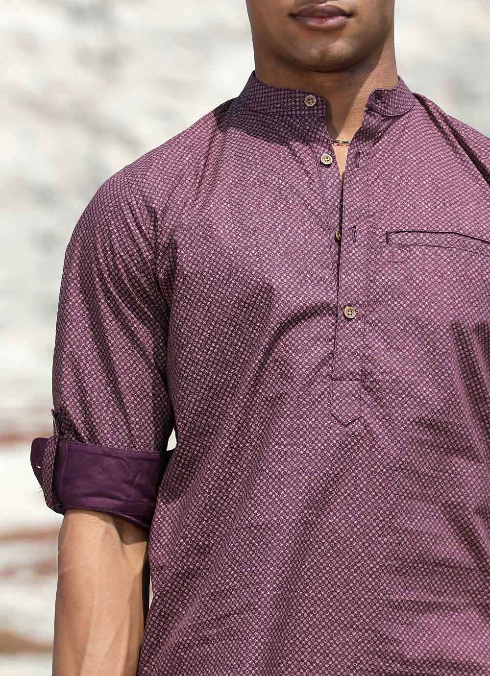 Kashi Maroon Kurta