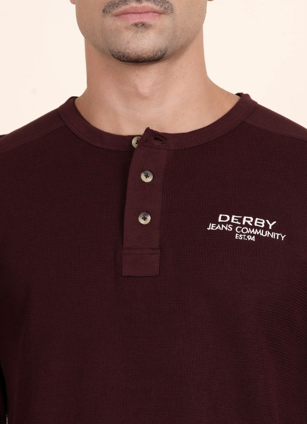 Burgundy Henley