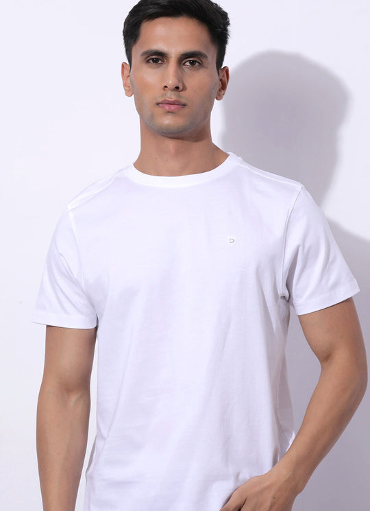 Creamy White Round Neck