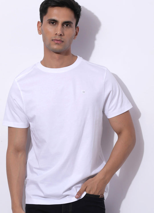 Creamy White Round Neck