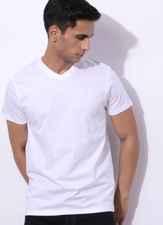 Frosty Whitre V Neck