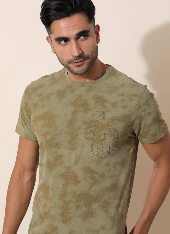 Verdant Olive Round Neck