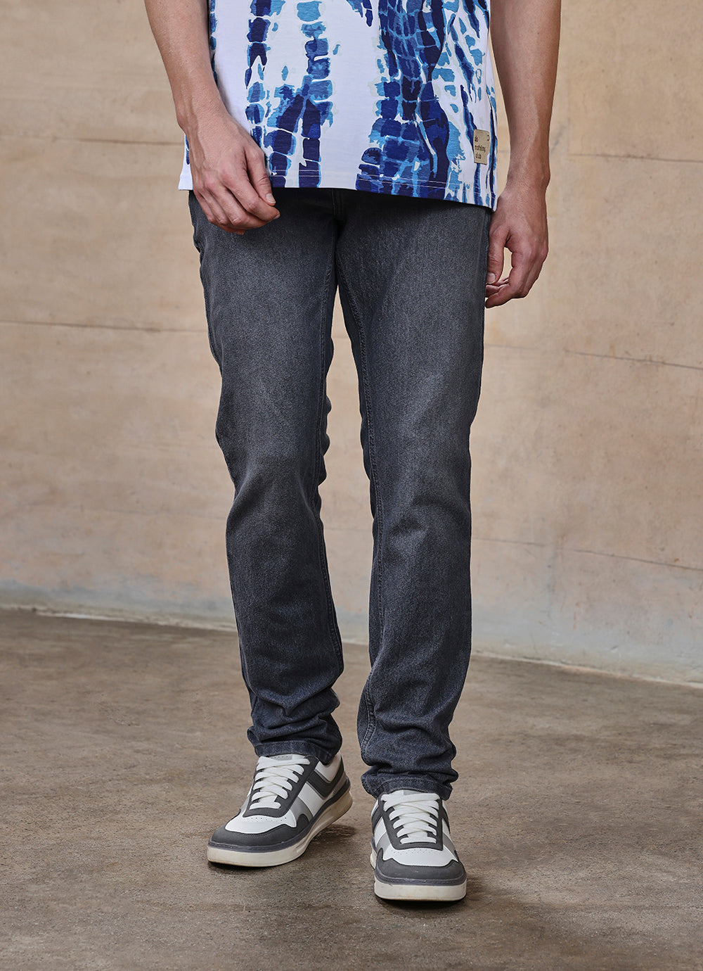 Light Grey Faded Twill Slim Fit Jeans