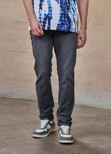 Light Grey Faded Twill Slim Fit Jeans