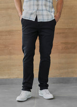 Black Faded Twill Slim Fit Jeans
