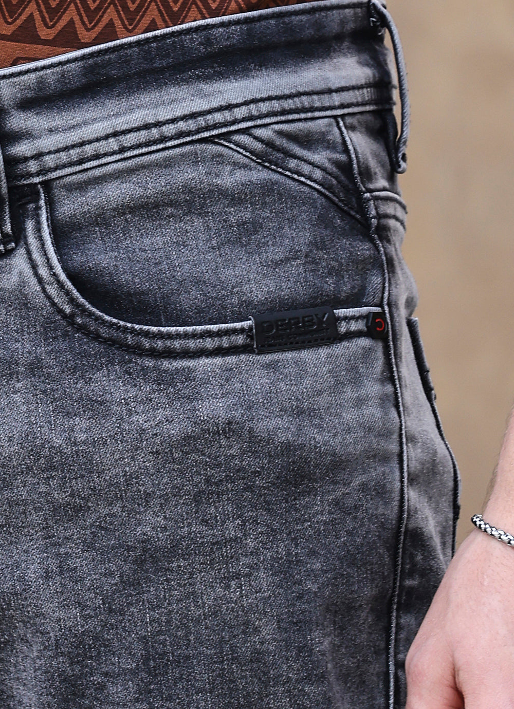 Light Grey Faded Twill Relaxed Fit Jeans