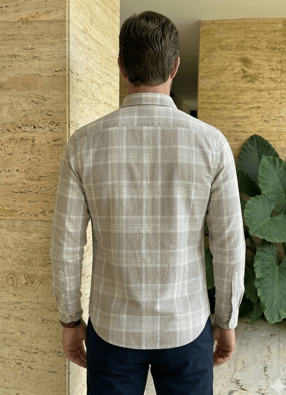 Mud Cotton Checks Slim Fit Full Sleeve Shirt