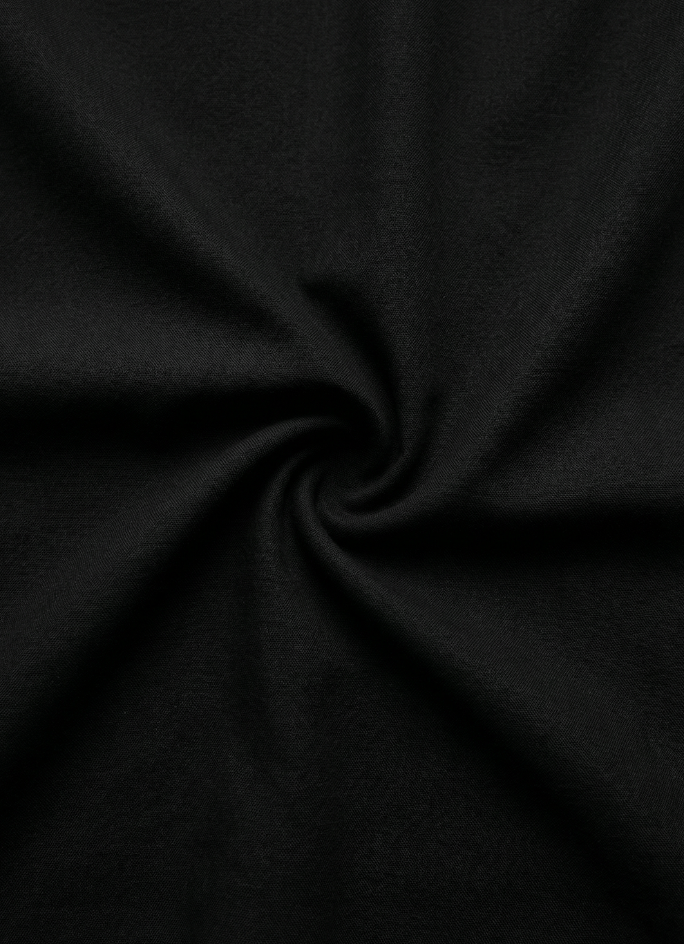 Black Cotton Satin Print Slim Fit Full Sleeve Shirt
